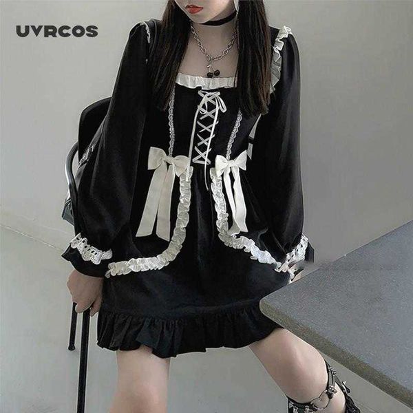 lolita gothic dress girl patchwork vintage designer mini dress clothes fall dresses for women fairy women's mid-length prom 210712, Black;gray
lolita gothic dress girl patchwork vintage designer mini dress clothes fall dresses for women fairy women's mid-length prom 210712, Black;gray