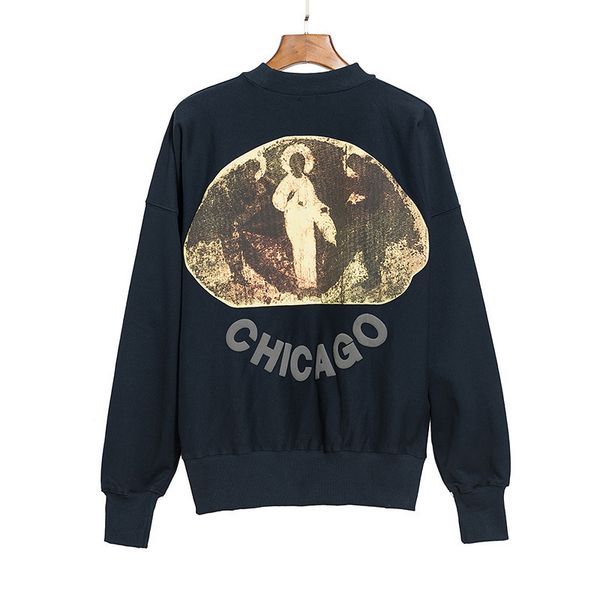 new kanye sanshen high street thickened foam men's women's same loose sweater in autumn and winter of 20, Black
new kanye sanshen high street thickened foam men's women's same loose sweater in autumn and winter of 20, Black