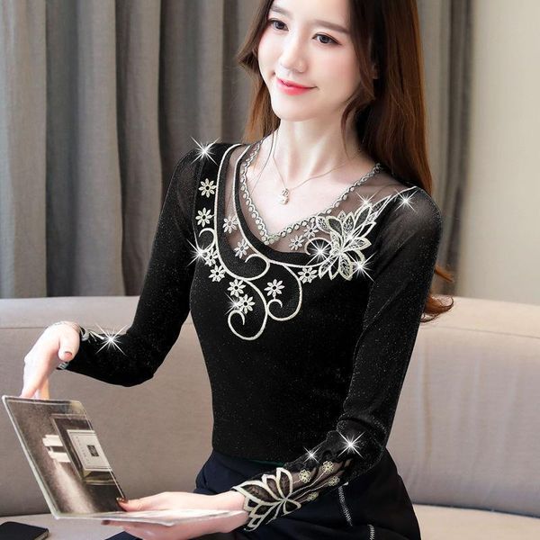 new autumn winter blouse lace elegant shirt long sleeve women warm velvet thick blouses streetwear floral shirts plus size, White
new autumn winter blouse lace elegant shirt long sleeve women warm velvet thick blouses streetwear floral shirts plus size, White
