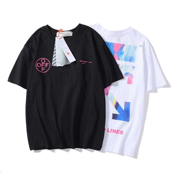the new 2021 chao brand spring and summer new ow colorful arrow print short sleeve t-shirt, White;black
the new 2021 chao brand spring and summer new ow colorful arrow print short sleeve t-shirt, White;black