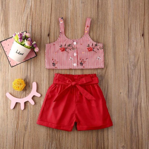 clothing sets baby & children's 1-5years kid girl sleeveless flower vest +bowknot shorts 2pcs outfit clothes, White
clothing sets baby & children's 1-5years kid girl sleeveless flower vest +bowknot shorts 2pcs outfit clothes, White
