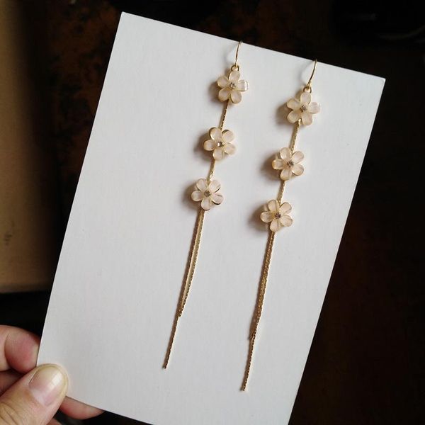 dangle & chandelier gold plated long tassels sweet flowers trendy korean style fashion female stud earrings or ear clips jewelry, Silver
dangle & chandelier gold plated long tassels sweet flowers trendy korean style fashion female stud earrings or ear clips jewelry, Silver