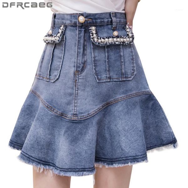 skirts high waist vintage ruffles women denim with beading 2021 summer streetwear plus size trumpet mini skirt female saia, Black
skirts high waist vintage ruffles women denim with beading 2021 summer streetwear plus size trumpet mini skirt female saia, Black