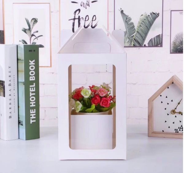 flower bouquet packaging boxes flowers gift wrap high-end transparent pvc window hand-carry kraft paper box
flower bouquet packaging boxes flowers gift wrap high-end transparent pvc window hand-carry kraft paper box