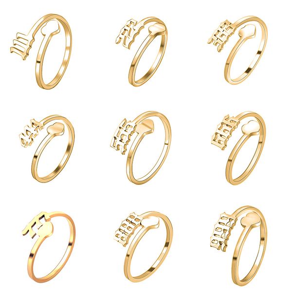 unique design stainless steel angel ring for women personalized custom 111-999 lucky number initial finger rings fashion jewelry wedding ann, Silver
unique design stainless steel angel ring for women personalized custom 111-999 lucky number initial finger rings fashion jewelry wedding ann, Silver