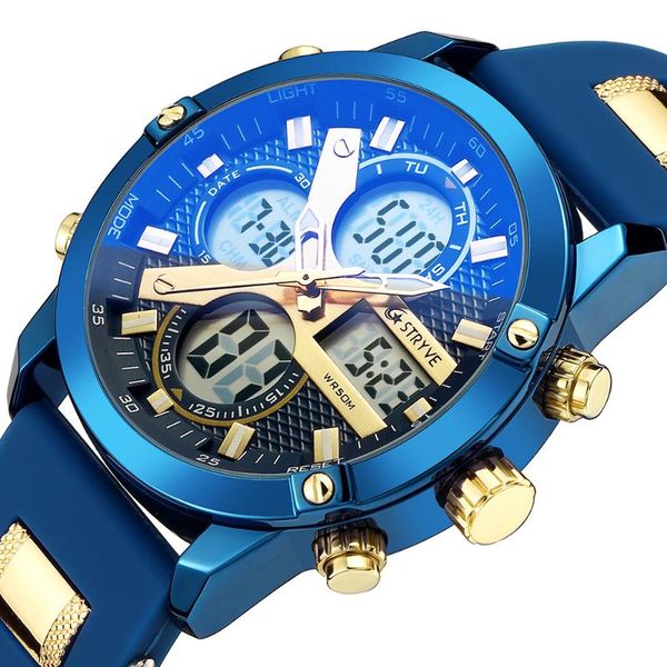 wristwatches 2021 stryve multi-function led digital sports watch men analog 50m waterproof fashion chronograph relogio, Slivery;brown
wristwatches 2021 stryve multi-function led digital sports watch men analog 50m waterproof fashion chronograph relogio, Slivery;brown