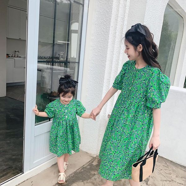 family matching outfits 2021 summer children floral chiffon princess dress daughter and mother short sleeve fashionable parent-child dresses, Blue
family matching outfits 2021 summer children floral chiffon princess dress daughter and mother short sleeve fashionable parent-child dresses, Blue