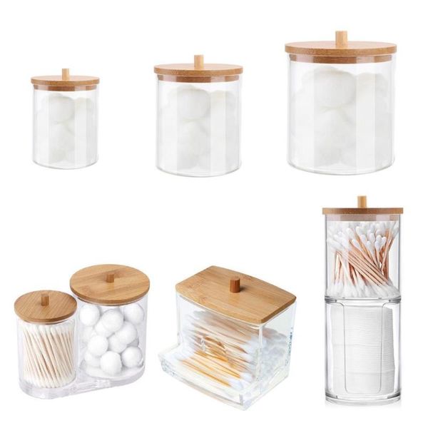 storage bottles & jars cotton swab bamboo cover acrylic round container puff remover box organizer wonderful and practical
storage bottles & jars cotton swab bamboo cover acrylic round container puff remover box organizer wonderful and practical