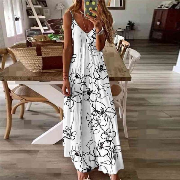 spring summer women v-neck strap printed beach long maxi dress split sleeveless vintage clothing oversized holiday vestido, Black;gray
spring summer women v-neck strap printed beach long maxi dress split sleeveless vintage clothing oversized holiday vestido, Black;gray
