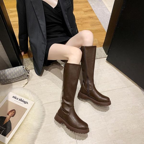boots knee high platform women shoes chunky knight winter metal buckle thigh black brown botas
boots knee high platform women shoes chunky knight winter metal buckle thigh black brown botas