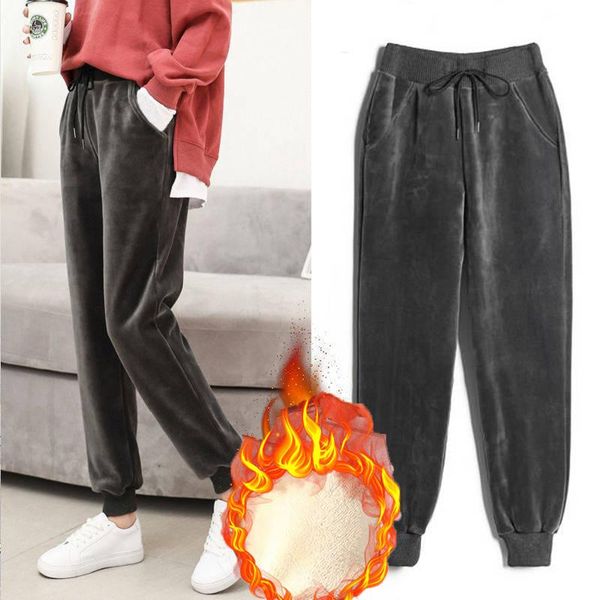 women's pants & capris women's trousers autumn plus velvet thickening feet winter casual fashion loose sports nine-point women, Black;white
women's pants & capris women's trousers autumn plus velvet thickening feet winter casual fashion loose sports nine-point women, Black;white