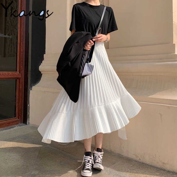 korean irregular skirt sweet pleated chiffon skirt women autumn winter faldas largas elegantes black high waist skirts 210619
korean irregular skirt sweet pleated chiffon skirt women autumn winter faldas largas elegantes black high waist skirts 210619