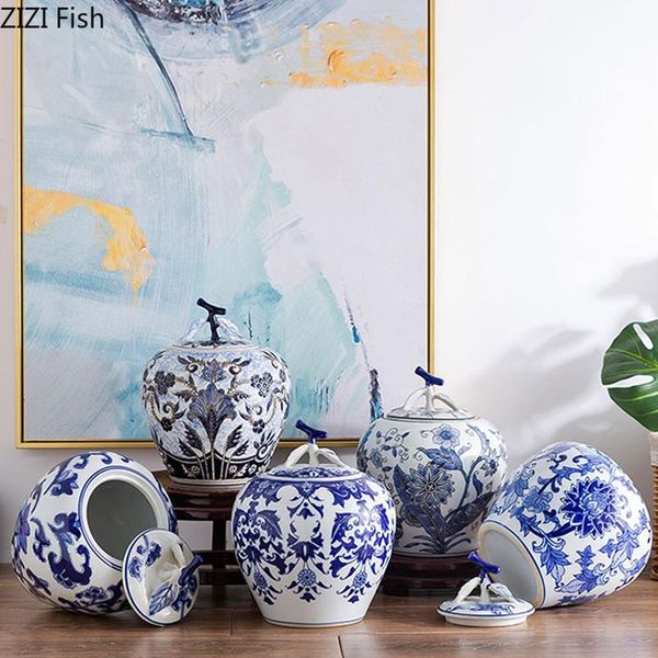 vases vintage home classic blue and white porcelain of flowers ceramic crafts with cover storage jar deskdecor flower pot
vases vintage home classic blue and white porcelain of flowers ceramic crafts with cover storage jar deskdecor flower pot