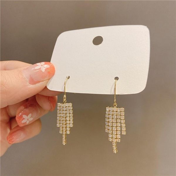 dangle & chandelier 2021 contracted shiny crystal fresh temperament drop earrings sweet tassel classic style korean fine women, Silver
dangle & chandelier 2021 contracted shiny crystal fresh temperament drop earrings sweet tassel classic style korean fine women, Silver