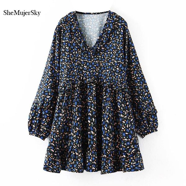 casual dresses shemujersky autumn women mini dress v-neck long sleeve 2021 floral print a-line vestidos, Black;gray
casual dresses shemujersky autumn women mini dress v-neck long sleeve 2021 floral print a-line vestidos, Black;gray