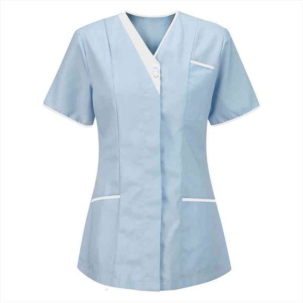 nurses tunic uniform clinic women shirts v neck protective clothing nurse accessories carer enfermera gh, White
nurses tunic uniform clinic women shirts v neck protective clothing nurse accessories carer enfermera gh, White