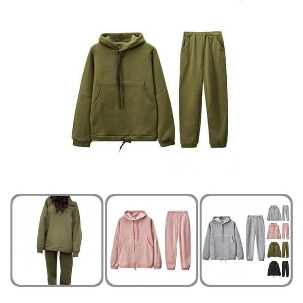 women's two piece pants long sleeve autumn winter elastic waist solid color hooded sweatshirt set hoodie streetwear, White
women's two piece pants long sleeve autumn winter elastic waist solid color hooded sweatshirt set hoodie streetwear, White