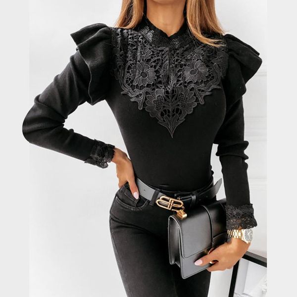 2021 ruffles flower slim thin knitted sweater women lace long sleeve pullover high street fashion blouse shirt sweaters, White;black
2021 ruffles flower slim thin knitted sweater women lace long sleeve pullover high street fashion blouse shirt sweaters, White;black