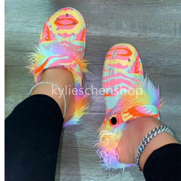 sandals factory wholesale candy color furry home slippers hole shoes large size comfortable versatile, Black
sandals factory wholesale candy color furry home slippers hole shoes large size comfortable versatile, Black