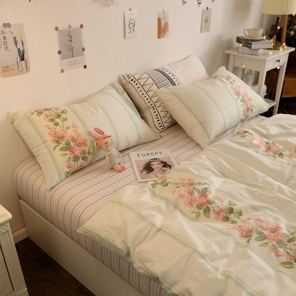 bedding sets nordic simple set 100% cotton soft floral comforter full size luxury 3/4 pcs 90gsm bed sheet
bedding sets nordic simple set 100% cotton soft floral comforter full size luxury 3/4 pcs 90gsm bed sheet