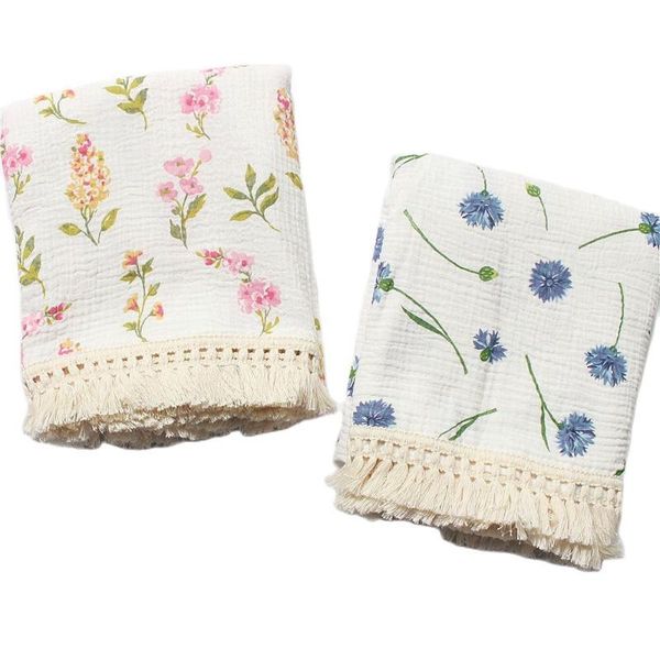 blankets & swaddling baby cotton blanket printed tassel muslin squares gauze wrapping towel children bath 100*120cm
blankets & swaddling baby cotton blanket printed tassel muslin squares gauze wrapping towel children bath 100*120cm