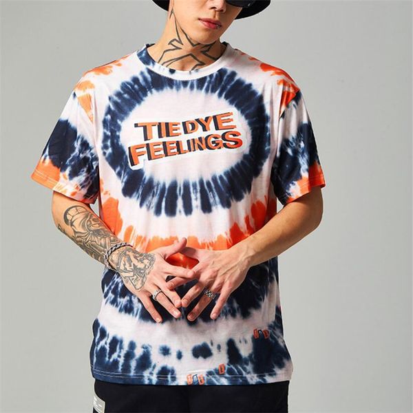 cotton hip hop 2021 summer new brand fashion english print color wave tie dye men's loose short sleeve t-shirt b2t9, White
cotton hip hop 2021 summer new brand fashion english print color wave tie dye men's loose short sleeve t-shirt b2t9, White