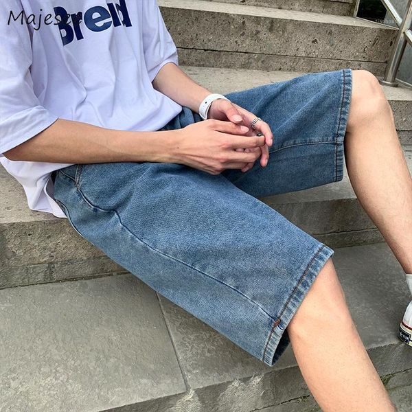 men's shorts men casual loose summer solid denim trousers button up student streetwear fashion korean style all-match male bottoms, White;black
men's shorts men casual loose summer solid denim trousers button up student streetwear fashion korean style all-match male bottoms, White;black