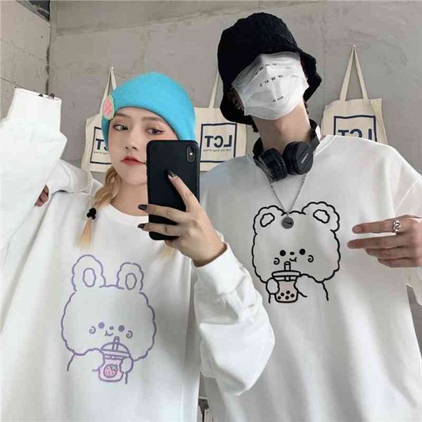 loose-fitting student couples clothes hoodie web celebrity lovers hoodie girl long-sleeved bear top, Black
loose-fitting student couples clothes hoodie web celebrity lovers hoodie girl long-sleeved bear top, Black