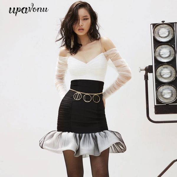 casual dresses fashion mermaid bandage dress vestido women's card shoulder mesh patchwork bodycon club evening party 2021, Black;gray
casual dresses fashion mermaid bandage dress vestido women's card shoulder mesh patchwork bodycon club evening party 2021, Black;gray