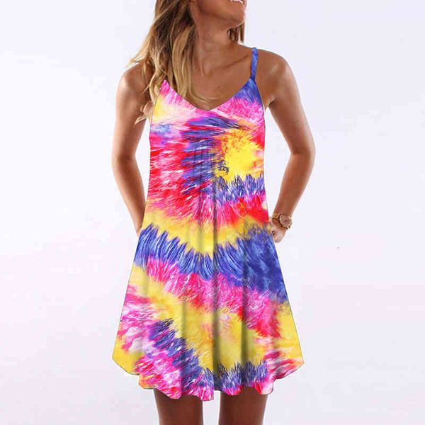 tie dye summer womens fashion gradient mini short dress lady strap casual v-neck loose beach dresses vestidos, Black;gray
tie dye summer womens fashion gradient mini short dress lady strap casual v-neck loose beach dresses vestidos, Black;gray
