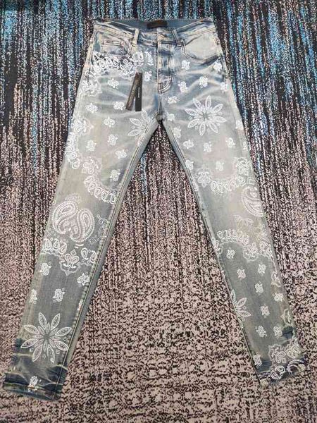 men's jeans novo estilo de alta rua caju flor impressão floral brilho banda com diamantes fazer jeans velho marca moda 2v3k, Blue
men's jeans novo estilo de alta rua caju flor impressão floral brilho banda com diamantes fazer jeans velho marca moda 2v3k, Blue