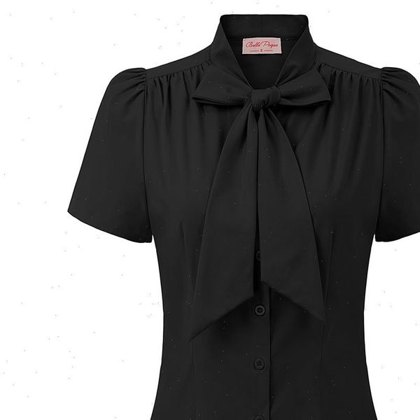 bp womens shirt summer stylish solid color short sleeve lapel vintage ruched bow knot decorated shirt ladies blouse, White
bp womens shirt summer stylish solid color short sleeve lapel vintage ruched bow knot decorated shirt ladies blouse, White