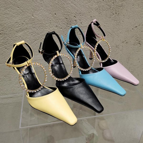 2021 summer sandal girl. versatile one-word fairy with pointed head in heel wrap head circle microfiber leather thin side empty, Black
2021 summer sandal girl. versatile one-word fairy with pointed head in heel wrap head circle microfiber leather thin side empty, Black