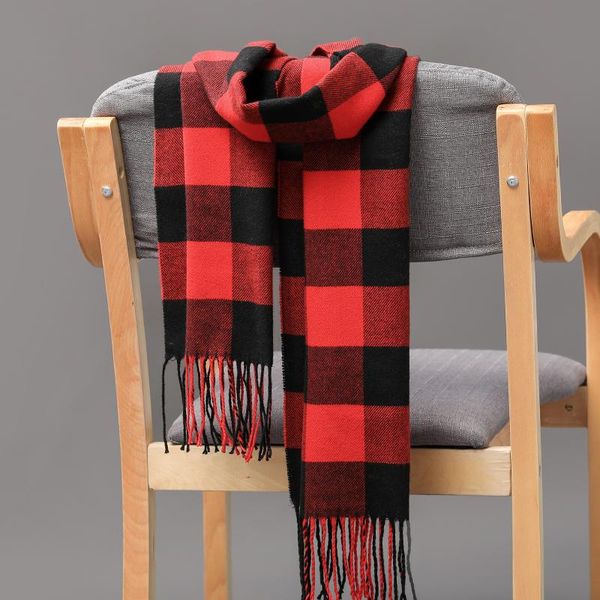 scarves winter men scarf women with tassel color lattice cashmere thinker warm female shawl autumn long couple, Blue;gray
scarves winter men scarf women with tassel color lattice cashmere thinker warm female shawl autumn long couple, Blue;gray