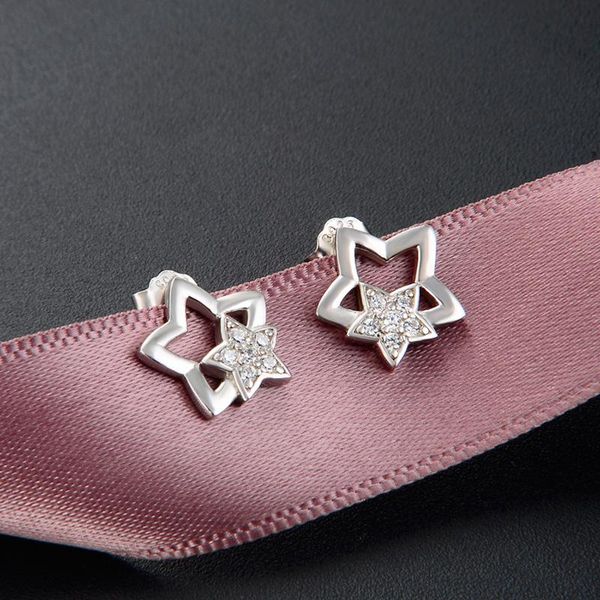 stud korea style s925 sterling silver stars earrings women's zircon jewelry, Golden;silver
stud korea style s925 sterling silver stars earrings women's zircon jewelry, Golden;silver