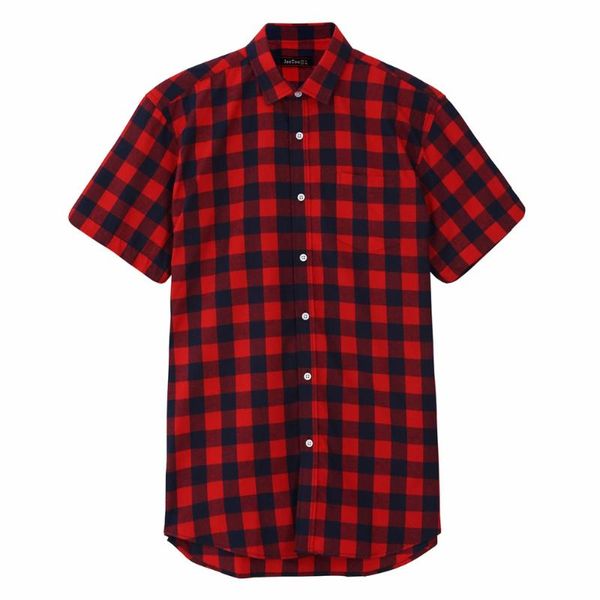 men's casual shirts red and black plaid shirt men 2021 summer fashion chemise homme mens checkered short sleeve clothes, White;black
men's casual shirts red and black plaid shirt men 2021 summer fashion chemise homme mens checkered short sleeve clothes, White;black