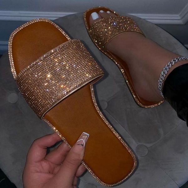 slippers 2021 women crystal square toe woman bling peeptoe women's shoes female outdoor slide ladies summer plus size footwear, Black
slippers 2021 women crystal square toe woman bling peeptoe women's shoes female outdoor slide ladies summer plus size footwear, Black