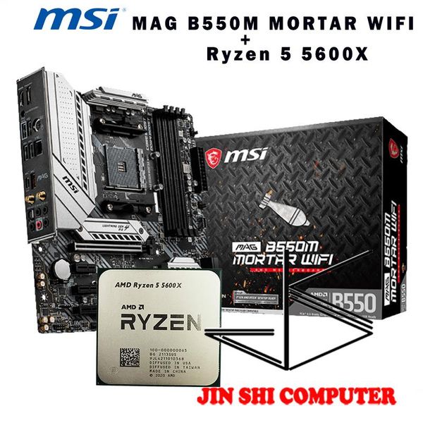 motherboards amd ryzen5 5600x r5 cpu + msi mag b550m mortar wifi motherboard set meal socket am4 / no fan
motherboards amd ryzen5 5600x r5 cpu + msi mag b550m mortar wifi motherboard set meal socket am4 / no fan