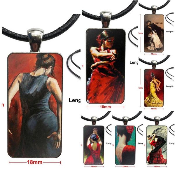 pendant necklaces for girls artist art the spanish dancer fashion glass cabochon necklace women steel color choker rectangle, Silver
pendant necklaces for girls artist art the spanish dancer fashion glass cabochon necklace women steel color choker rectangle, Silver