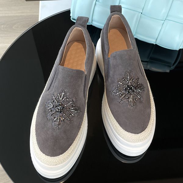 womens natural suede leather thick sole platform flats loafers leisure soft comfort espadrilles beading casual moccasins shoesdress shoes, Black
womens natural suede leather thick sole platform flats loafers leisure soft comfort espadrilles beading casual moccasins shoesdress shoes, Black