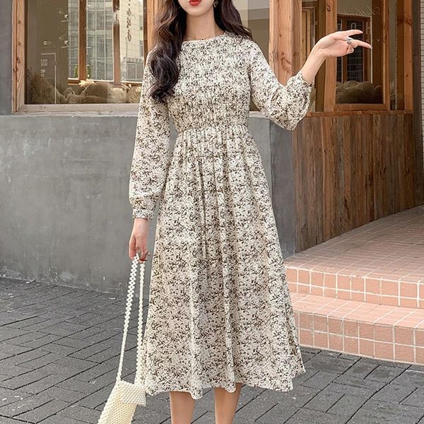 casual dresses heydress 2021 vintage o-neck a-line women chiffon dress spring print full sleeve midi female party vestidos femme, Black;gray
casual dresses heydress 2021 vintage o-neck a-line women chiffon dress spring print full sleeve midi female party vestidos femme, Black;gray