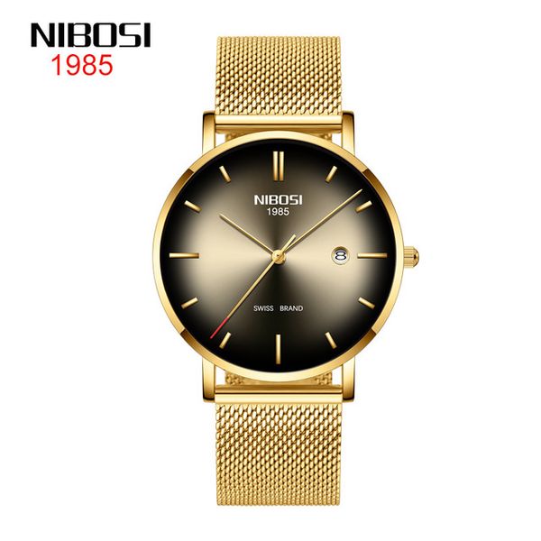 16 style nibosi men's fashion watch calendar waterproof men's watch mesh with casual quartz watch 41mm gold shell gray dail, Slivery;brown
16 style nibosi men's fashion watch calendar waterproof men's watch mesh with casual quartz watch 41mm gold shell gray dail, Slivery;brown