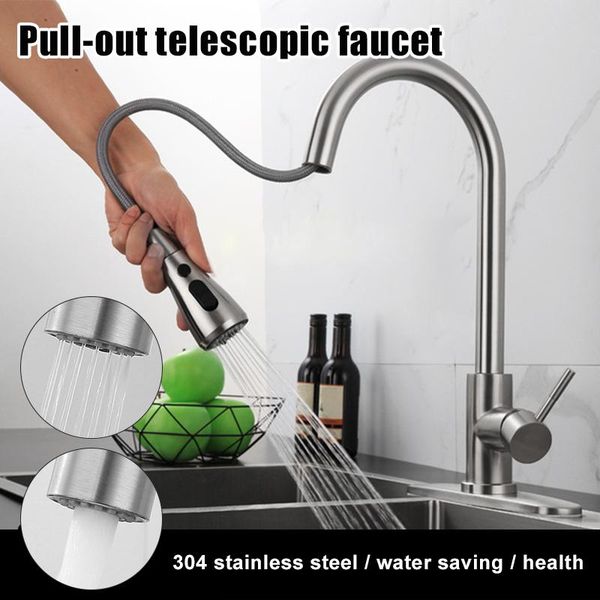 kitchen faucets sink faucet swivel spout deck mount single hole mixer tap brushed stainless steel home
kitchen faucets sink faucet swivel spout deck mount single hole mixer tap brushed stainless steel home