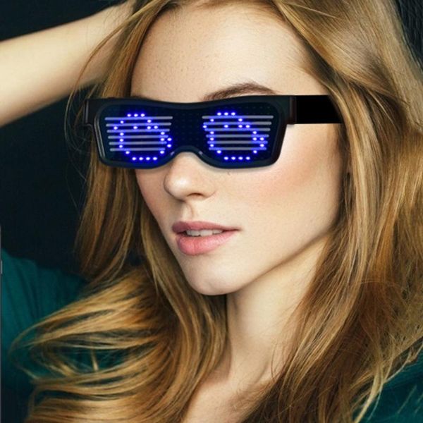 party decoration electric syllables eye glasses 200 led luminous usb charge bluetooth-compatible app control shield
party decoration electric syllables eye glasses 200 led luminous usb charge bluetooth-compatible app control shield