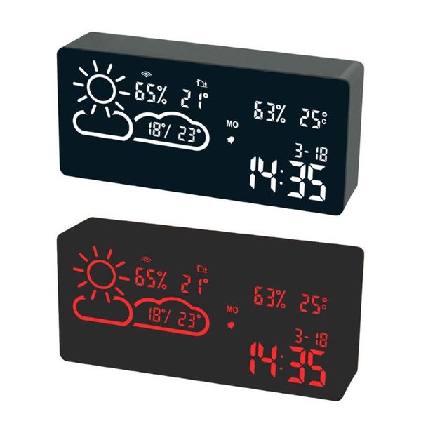 other clocks & accessories wifi temperature humidity date digital display deskclock intelligent led electronic table alarm timing
other clocks & accessories wifi temperature humidity date digital display deskclock intelligent led electronic table alarm timing