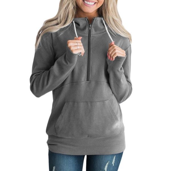 women's hoodies & sweatshirts outwear women hoodie causal polyester pullover ladies casual hooded drawstring fashion long sleeve zipper, Black
women's hoodies & sweatshirts outwear women hoodie causal polyester pullover ladies casual hooded drawstring fashion long sleeve zipper, Black