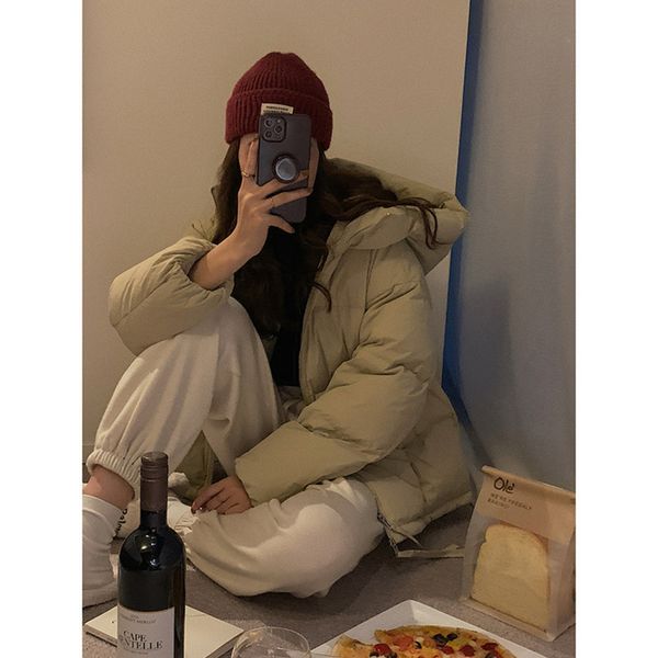 goming down short women 2021 winter new korean loose hooded bread et w774h, Black
goming down short women 2021 winter new korean loose hooded bread et w774h, Black
