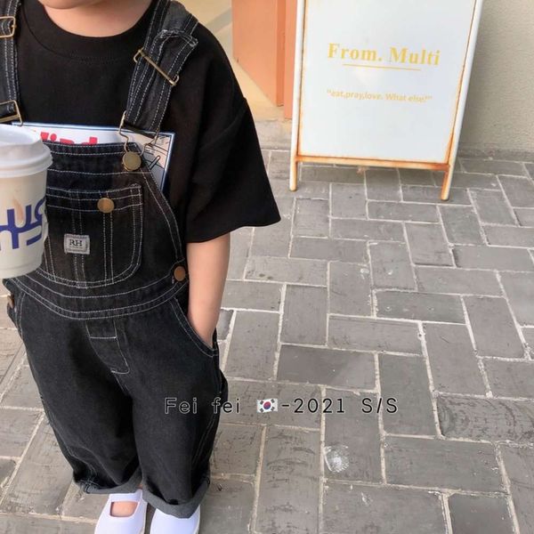 2021 new denim suspenders relaxed children's girls' pants spring and autumn wear, Blue
2021 new denim suspenders relaxed children's girls' pants spring and autumn wear, Blue