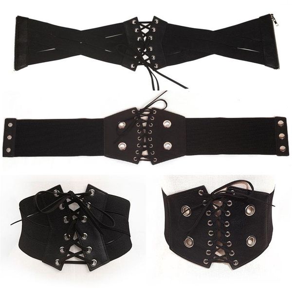 belts zipper waistband elastic lace tie belt waist seal eyelet pu leather waistbelts decorative cummerband punk hip hop, Black;brown
belts zipper waistband elastic lace tie belt waist seal eyelet pu leather waistbelts decorative cummerband punk hip hop, Black;brown