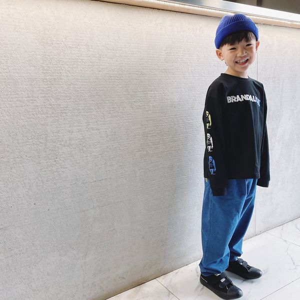 girls summer new boys and 21 spring black orangutan long sleeve t-shirt, Black;white
girls summer new boys and 21 spring black orangutan long sleeve t-shirt, Black;white